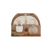 코멕스 옥수수로 만든내열유아식기5p세트, 1.유아식기(아이보리)