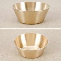 방짜 유기그릇 모던 밥공기 국그릇 세트 빙수그릇 씨리얼그릇, 2p