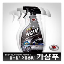 [불스원] 뿌리는카샴푸 550ml/분무형/거품세정/쉬운세차/세척제/세차용품/샷/카나우바왁스
