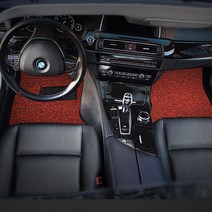 GMZMOTORS 코리아탑 코일카매트 일반형 분리형 레드, 쌍용, 코란도스포츠, 쌍용