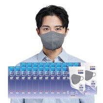 새부리형 KF94 여름용 컬러 마스크 그레이(특대형) 100매, 단품, 단품