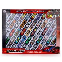 자동차 미니어처 모형 피규어 3250 pcs 어린이 미니 합금 다이 캐스트 모델 경주, 50개