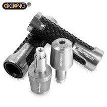 오토바이핸들용품 크로스바 핸들바혼다 실버 윙 600 CNC Hndlebar 그립 끝 무게 핸들 바 엔드 방진 사일런, 14 A-SILVER