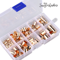 태슬캡 4mm~12mm SET (로즈골드 실버 흑실버 엔틱) / 태슬만들기 DIY