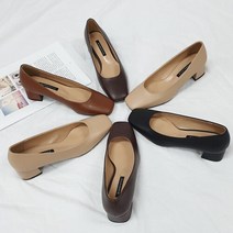 세레스 네이플 스퀘어 쉐입 미들힐 펌프스(4cm)