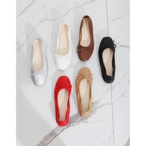 말랑쿠션 리본 플랫슈즈 (1cm)