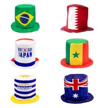 2022 카타르 월드컵 팬 모자 폴리 월드컵 팬 용품 응원 도구 모자, 평균 사이즈, 더 많은 국가에서 상인에게 맞춤형 제작을 문의해 주십시
