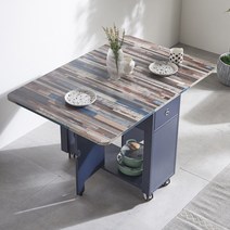 이스타일가구 LPM 올인원 헤드폴딩 접이식 식탁 이동식식탁, 빈티지