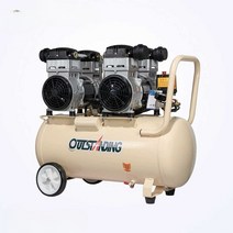 컴프레서 콤프레샤 무소음 미니 공기압축기 550w, 브라운 블랙 1100W-8L