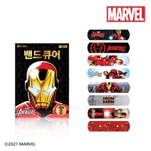 디즈니 아이언맨 일회용 캐릭터 밴드 표준형 8매, 단품