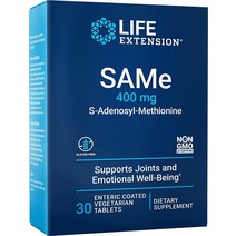 수명 연장 같은 400 mg 장용 코팅된 s-아데노실-메티오닌 기분 지원 간 건강 amp 건강한 관절 기능 지원 보충제 - 비 GMO 글루텐 프리 - 30 장용 코팅 채식 정제