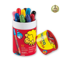 라이브잇 지오토베베 원통 케이스 색연필, 15개, 10색