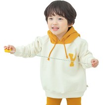 까꿍놀이터 제키후드 유아동용 안감 기모 후드티 국내제작 면 100% 까꿍놀이터