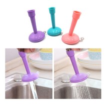 [풀리줄리] 컬러 수도꼭지 수전 헤드 분사기 직수 분사 물절약 1p, 1개