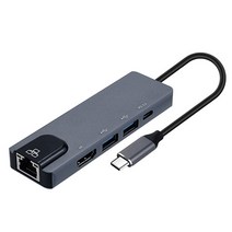 FW838 갤럭시북 프로 기가비트 이더넷 랜 젠더/카드/USB 멀티허브/TV 연결 미러링/삼성 덱스/PD충전
