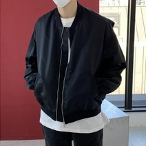 봄 가을 MA1 블루종 자켓 점퍼 자켓 / 검정 그린