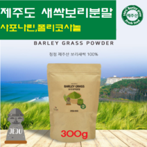 제주 새싹 보리분말 국산 보리순 분말 보리 추출분말 뿌리 보리싹 가루 어린잎 착즙 차 폴리코사놀 사포나린 혈관청소, 1Ea, 300g