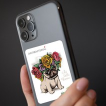 항균 탈취 디자인 필름 스티커 휴대폰 세균차단 강아지a6, [A6]항균스티커-Dog-4type