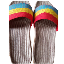 왕골 라탄 심플라인 여름 슬리퍼, 여성006