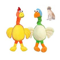 SEVEN DOGGY 911745 Squeak Dog Toys 강아지 장난감 튼튼한 플러시 인터랙티브 치아 츄잉 파괴할 수 없는 소형 중형견 생일 선물 2개