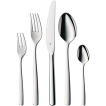 WMF WMF 커트러리 보스턴 수저 세트 포크세트 12인 60개 모노 블록 나이프 광택 식기 세척기 사용 가능 독일출고-538667, 단일옵션, 단일옵션
