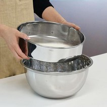 국산 베이킹 믹싱볼 스텐 깊은 스텐볼 스테인레스볼 깊은볼 요리 제빵 밀가루 채반 추가가능, (추가옵션) 스텐 채반-대(28 x h7cm)