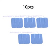 장요근마사지 스텝박스 풋스트레칭전극 패드 물리 치료 전도성 젤 EMS 침술 근육 자극기 Patche For Electr, 10pcs4x6cm 블루