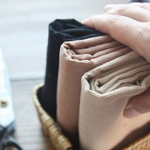 부드러운 잔골덴 원단3종, 블랙