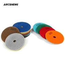 가성비 4인치 100mm 80mm 다이아몬드 습식 연마 패드 디스크 화강암 대리석 콘크리트 석재 연삭 공구, 06 800_02 4 inch