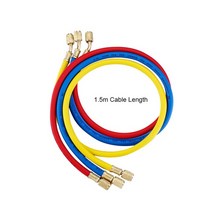 HVAC 공기 상태 냉매 용 AC 냉동 충전 호스 세트 R134a R404 R410a R22 14in SAE 매니 폴드 게이지 세트압력계 AliExpress, 1.5m