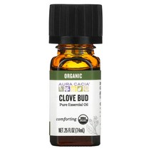 Aura Cacia Pure Essential Oil Organic Clove Bud 0.25 fl oz (7.4 ml)
