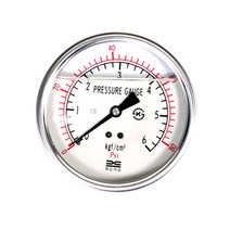 판넬형오일게이지 60-100mmx2-500k 압력측정 에어호스게이지, 100mm x 250k