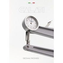 이탈리아 CALATI 아날로그 가죽두께 측정기, 200mm, 1개
