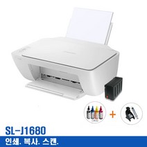 삼성전자 SL-J1680+무한잉크완벽장착400ml 잉크포함 인쇄.복사.스캔 가정용프린트 사무용복합기