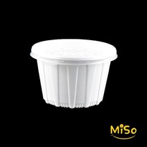 JH친환경소스용기 105파이대 친환경소스컵 친환경소스 JH친환경소스 소스용기 공기밥용기 일회용밥공기 친환경용기 일회용소스용기 200개세트, 블랙