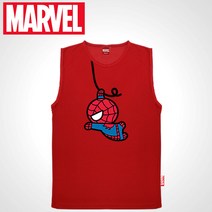 마블 남녀공용 인기캐릭터 여름 COOL 메쉬원단 스파이더맨 나시티셔츠(M-3XL)