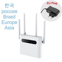 유심 와이파이 라우터 공유기 4G SIM 카드 와이파이 라우터 lte cpe 300m CAT4 32 RJ45 WAN LAN 실내 무선, 01 version1 EU plug