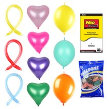벌룬 꼬리 풍선 10+1 네오텍스 행사 운동회 이벤트 파티용품 생일 돌잔치 브라이더샤워 프로포즈 가게 오픈 축하 깜짝, 네오 6인치펄푸치샤