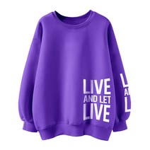 엠제이스타 여성 특양 맨투맨 레터링 라운드