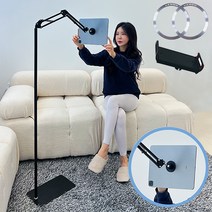 헤몬 맥세이프 자바라 핸드폰 태블릿 거치대, 블랙(스탠드형), 1개