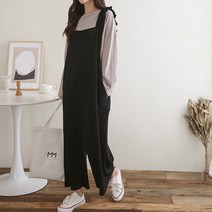 밴딩 포인트 루즈핏 점프수트 R606