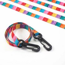 마스크 분실방지 실 프린팅 고리 목걸이 스트랩, 색상:단품