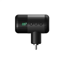 고성능 1800 mAh EZ Portex Gen2 무선 전원 공급 장치 배터리 팩 RCA DC 커넥터 로터리 카트리지 기계 용 LED 디스플레이, RCA Black, 01 RCA Black
