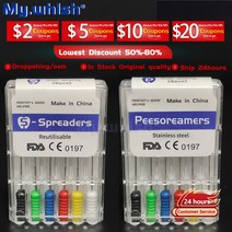 핸드 리머 볼트 6개/갑 치과 K/H/S/R 파일 루트 Canal 플러그 스프레더 K 리머 endododontics Limas 악기, 38 P 25MM NO.15-40
