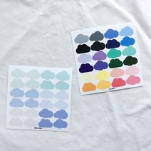 구름 칼선스티커.미야문구샵, 02맑은날구름, 02맑은날구름