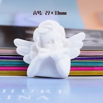레진 귀여운 바로크 스타일 리틀 엔젤 아트 장식 액세서리 카와이 어린이 성인 배지 머리핀 헤어 12 개, [06] F