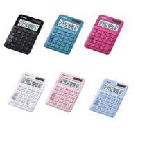 카시오 컬러 계산기 MS-20UC, 화이트, 1개