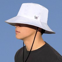 빅사이즈 대두 골프 나일론 버킷햇, WHITE, Golf Big Bucket Hat