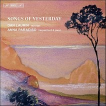 [CD] Dan Laurin / Anna Paradiso 리코더로 연주한 20세기 초의 음악 (Songs of Yesterday - Works compose...