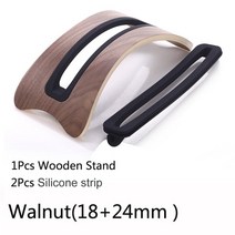 WOODDEN 세로 형 노트북 스탠드 공간 절약형 랙 데스크탑 MACBOOK PRO AIR 2020 M1 ARM 노트북 용 목재 받침대, 18 and 24mm Walnut